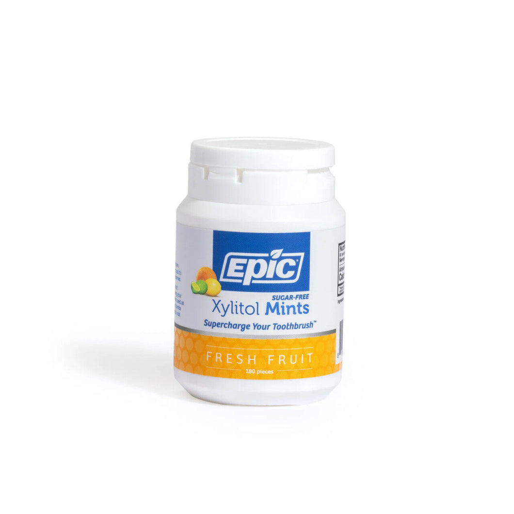 Epic Xylitol Mints (Fresh Fruit) Bottle - 180 pieces
