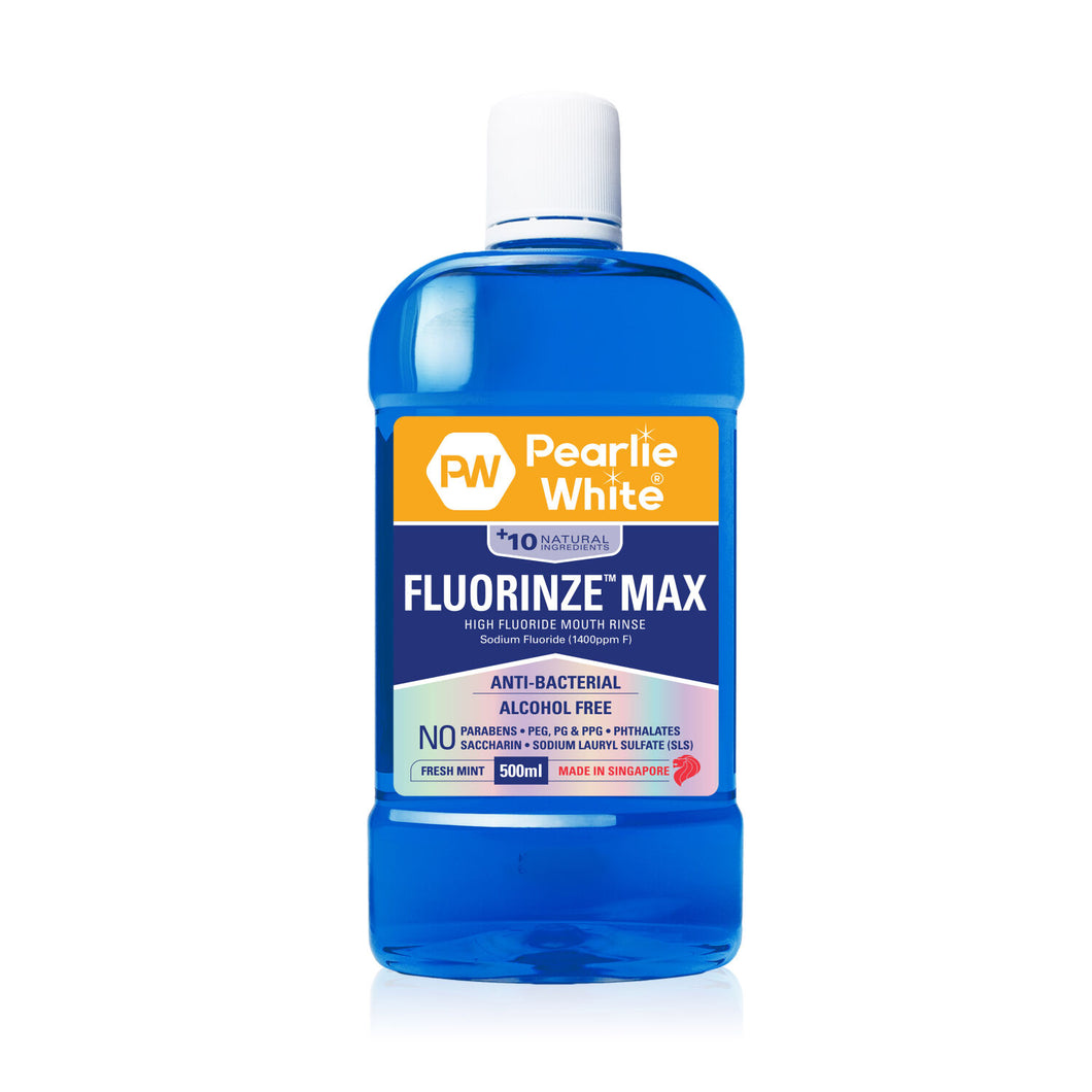 Pearlie White Fluorinze Max High Fluoride Mouth Rinse 500ml