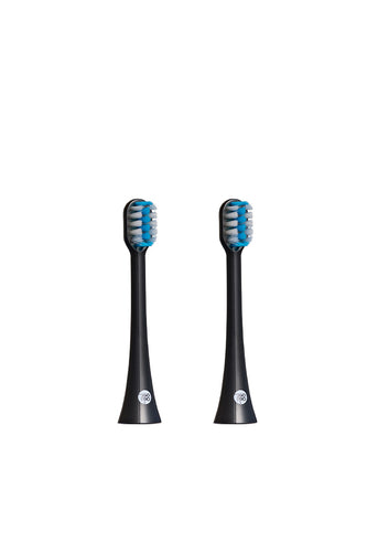 360PRO EVO Sonic Toothbrush Compact Soft Heads Black - 2 Pack